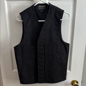 Filson Black Wool Vest